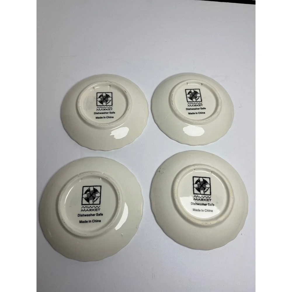 MWW Market Dog Lover Ceramic‎ Coaster Set of 4 Humorous Puppy Illustrations